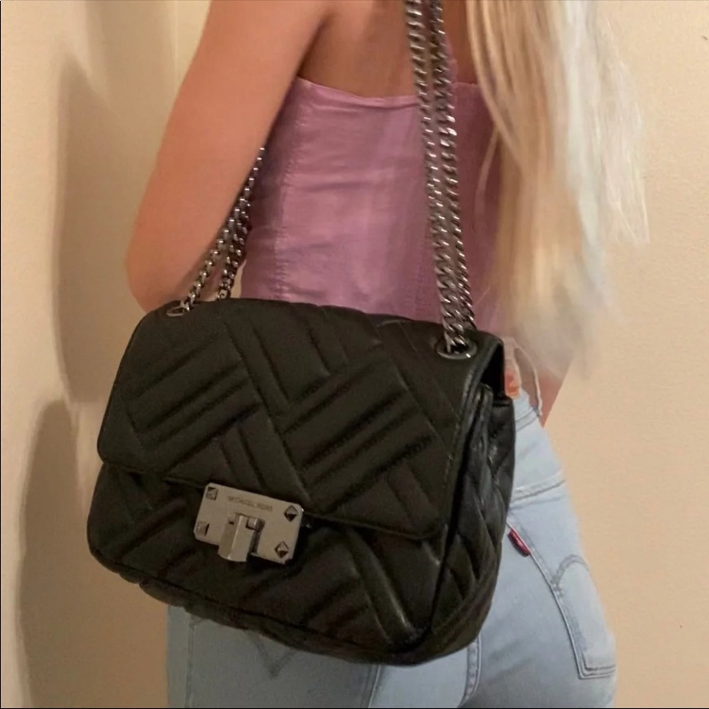 Michael Kors Black Peyton Crossbody bag